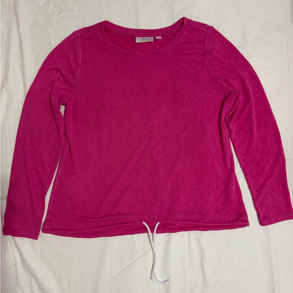 Bright Pink Long Sleeve Top